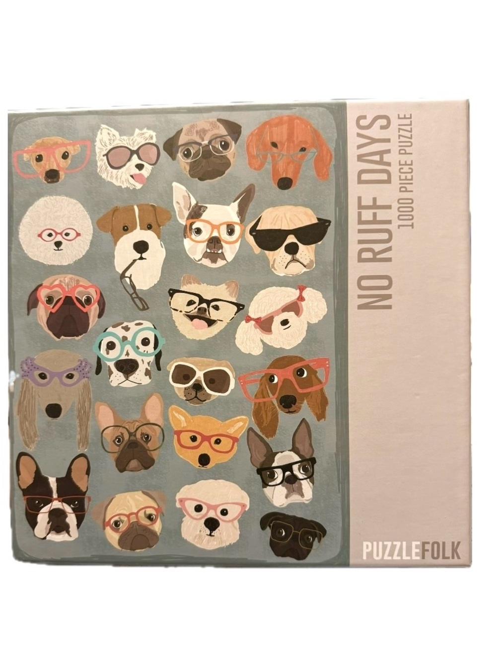 Puzzlefolk "No Ruff Days" 1000 Piece Dog Pets Themed Jigsaw Puzzle